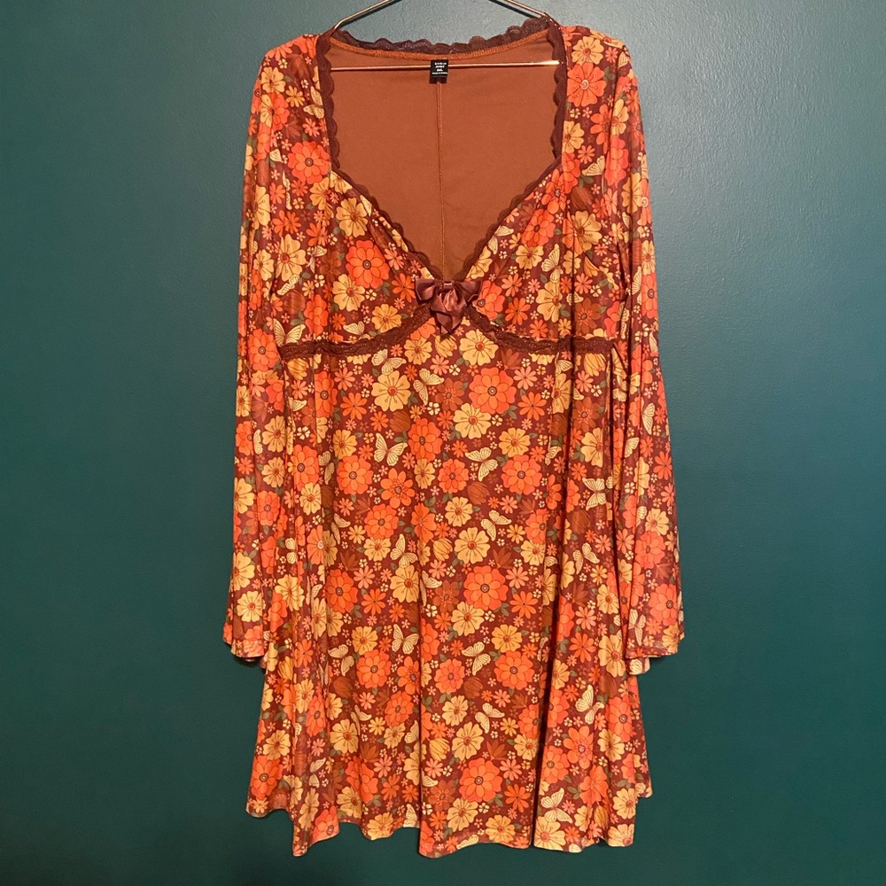 Floral Bell Sleeve Dress